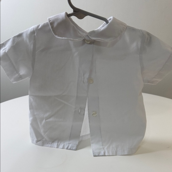 Classic White Peter Pan Collar Short Sleeve Top for Kids - Picture 7 of 7